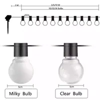 Guirlande lumineuse LED de jardin extérieur, étanche IP65, 23M G40, pour tente, Noël, mariage, fête, décoration