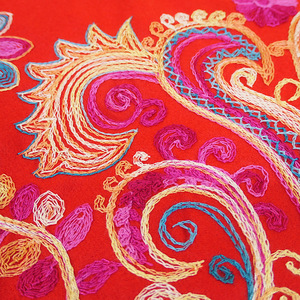 Großhandel bestickter dicker Schal in ethnischer Farbe Kaschmir Pashmina Schal Kaschmir Stickerei Ethnische Schals & Schals - Product Image 6