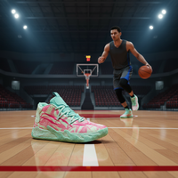 Chaussures de basketball mi-montantes unisexe pour homme, personnalisables, vente en gros usine