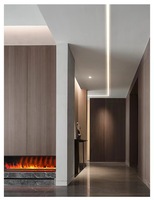 Diffuseur de canal led dissimulé à Offre Spéciale led, profil de l'auge de la lampe en dentelle, angle noir argenté personnalisé pour le plafond