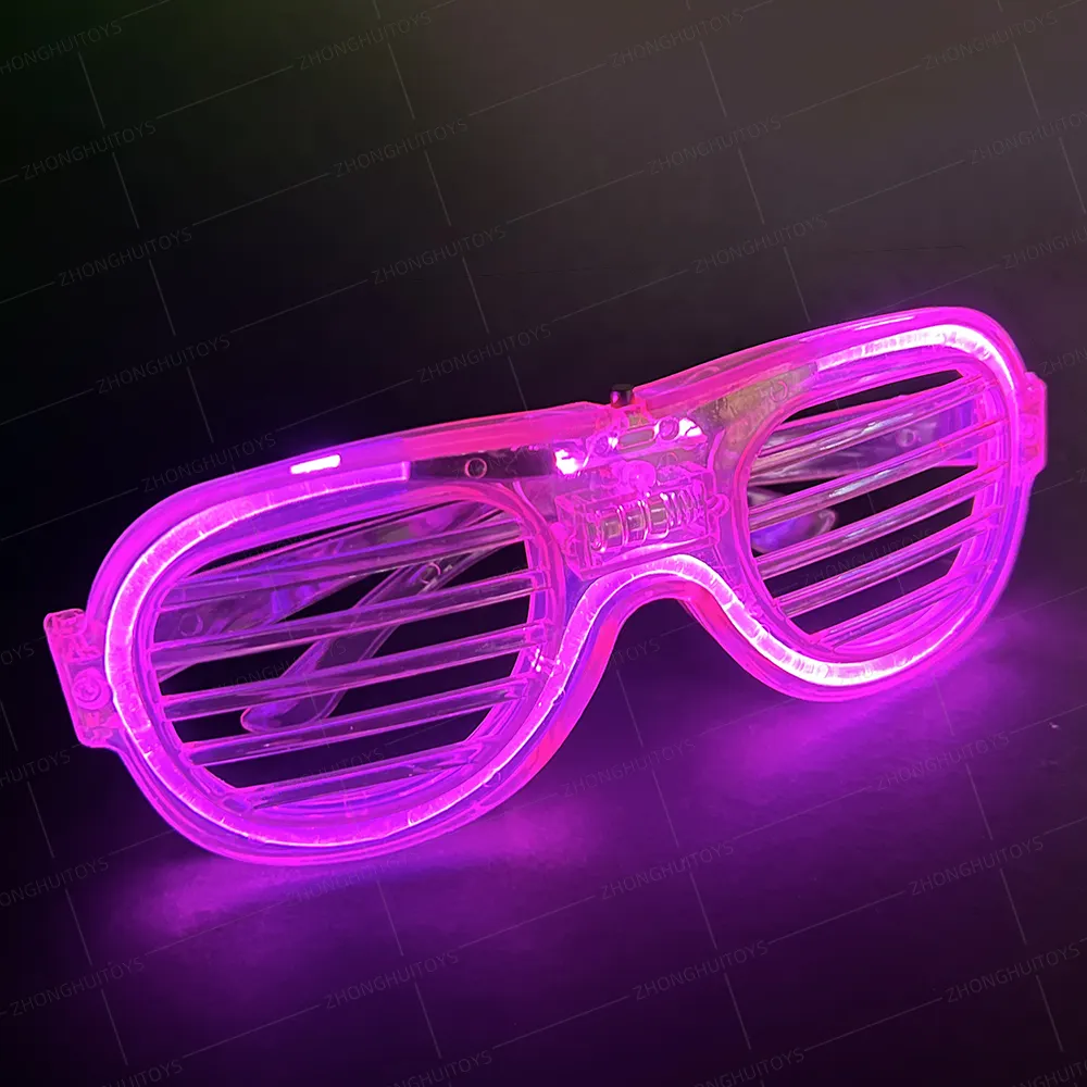 Kacamata hitam Led penutup cahaya murah kacamata hitam untuk dewasa dan anak-anak perlengkapan pesta menyala dalam gelap