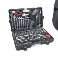 Kit de herramientas manuales de combinación de 137 piezas Llave de vaso de 72 dientes Personalizable Soporte OEM Talleres de estación de trabajo de estuche rígido de 1 año