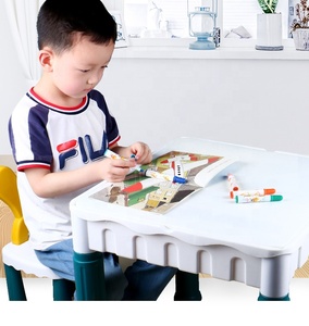 Bàn Chơi Học Tập Sáng Tạo Đa Năng Cho Trẻ Em Khối Xây Dựng Giáo Dục Bàn Hoạt Động - Product Image 5
