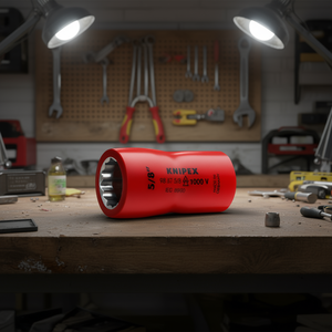 Clé à douille Knipex 5/8 pouces double hexagonale 1000 V isolée fabriquée en Allemagne - Product Image 3