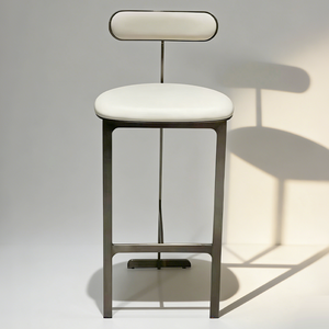 Modern <b>bar</b> <b>Stool</b> Custom Stainless Steel Color Counter Height Luxury <b>Stools</b> Chairs - Product Image 3