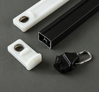 Anneaux silencieux en plastique pour rideaux, accessoires pour rideaux à œillets