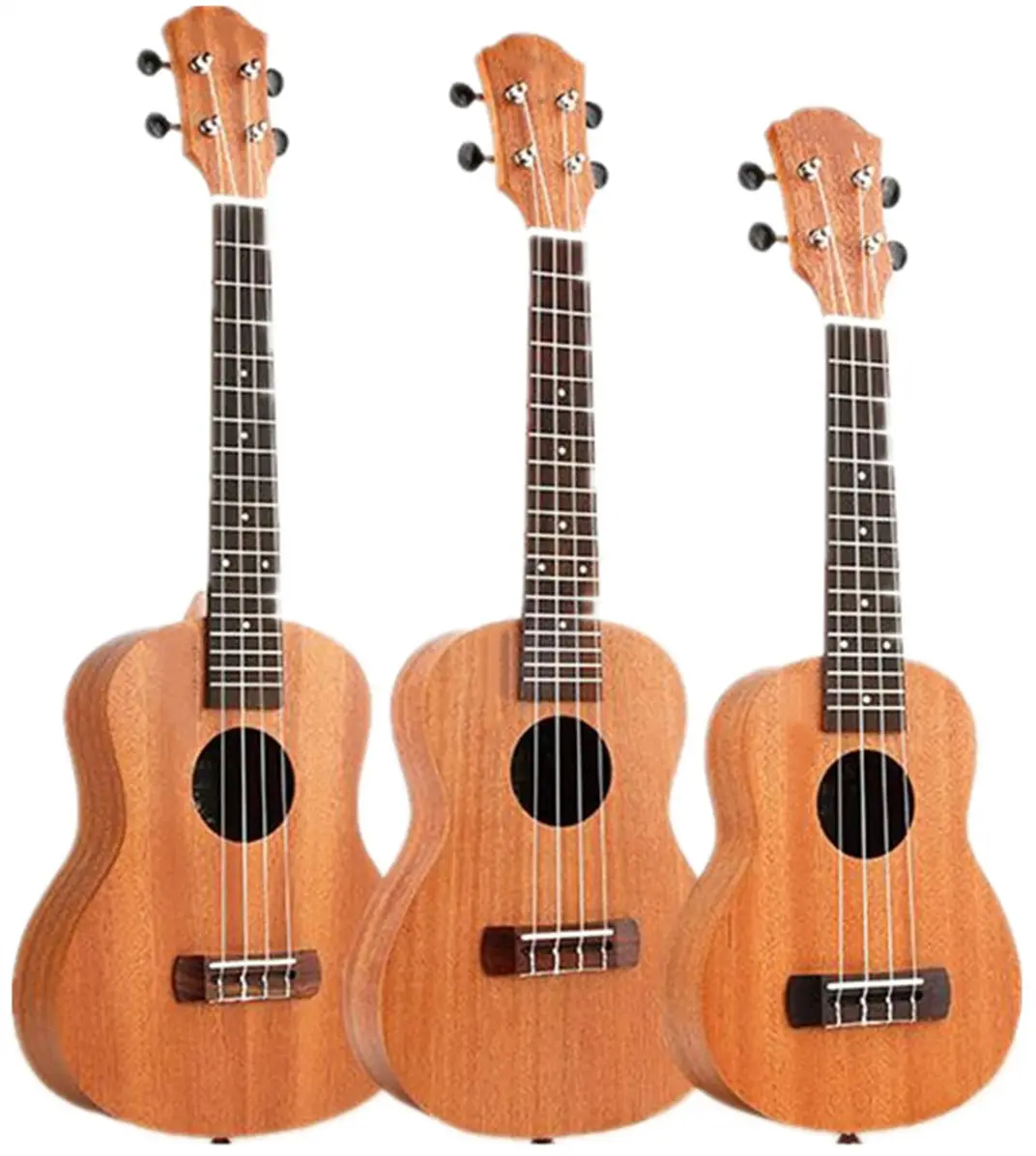 Groothandel Oem/Odm Sapele Ukulele 21Inch Met Boogvormige Achterkant Van Het Lichaam Voor Koop Hoge Kwaliteit ukulele