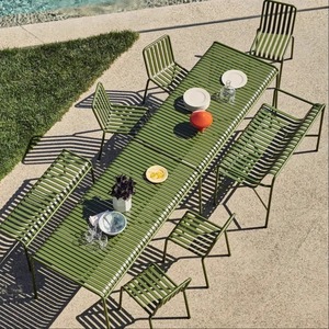 Ensemble de chaises de <span class=keywords><strong>table</strong></span> en fer pour l'extérieur, simple et moderne, pour la terrasse ou le balcon, pour le thé ou les repas, meubles en métal fabriqués à la main - Product Image 4