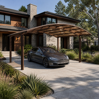 Fabricant de abris de voiture en aluminium, abri de stationnement personnalisé en polycarbonate, garage pour voiture, usage résidentiel et commercial en extérieur, simple