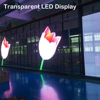 Écran LED transparent P3.91-7.81mm 1000x500mm Haute luminosité Taux de rafraîchissement élevé Étanche Haute transparence Extérieur/Intérieur