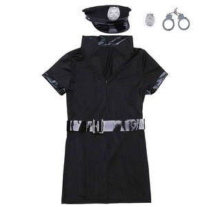 Disfraz Sexy de Mujer Policía para Cosplay Lencería Erótica Uniforme de Oficial Traje de Mujer Policía con Gorra - Product Image 2
