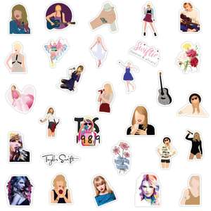 52/Uds Singer <span class=keywords><strong>Taylor</strong></span> <span class=keywords><strong>Swift</strong></span> pegatinas para niños niñas equipaje ordenador impermeable vinilo pegatina personalizada - Product Image 5