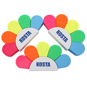 Marqueurs en plastique personnalisés avec motifs <span class=keywords><strong>de</strong></span> fleurs drôles, 1 pièce, cadeaux promotionnels pour enfants étudiants - Product Image 1