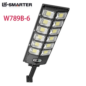 مصباح شمسي قوي 504 Led بمستشعر للحركة في الهواء الطلق مقاوم للماء 12000 شمعة إضاءة للشارع بالطاقة الشمسية