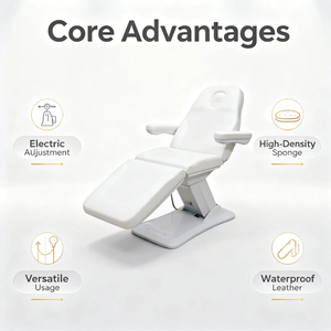 Nouveau fauteuil de tatouage électrique réglable, lit cosmétique à 3 moteurs, lit esthétique pour salon de beauté et spa - Product Image 3