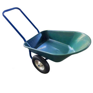 कम्पोस्ट गार्डन अपशिष्ट आपूर्ति के लिए भारी-शुल्क धातु दो-पहिया व्हीलबैरो बहु-उद्देश्य उपयोगिता हाथ गाड़ी - Product Image 3