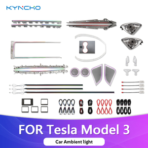 For Tesla Model 3 Symphony LED Car Ambient <strong>Light</strong> 64 Colors Intelligent Interior Dimmable Lighting Automotive Ambient Lighting - Product Image 1