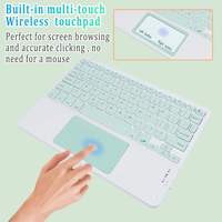 Keyboard Bluetooth Nirkabel Mini TouchPad dengan Mouse Terintegrasi untuk iPad Air 4 5 6 7 9th 10th 10.9 Inch Pro 11 12.9 13 Inch M234