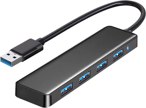 Station d'accueil USB a Hub de données portable en aluminium 3.0 à 4 ports USB avec câble pour MacBook, <span class=keywords><strong>Mac</strong></span> Pro/<span class=keywords><strong>mini</strong></span> - Product Image 2