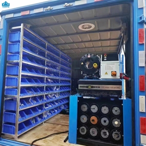 Paling praktis Crimping 6-51mm sepenuhnya otomatis 1/4 sampai 2 inci 220v 380v 1 fase 3 fase 13 mati selang mesin Crimping produsen - Product Image 5