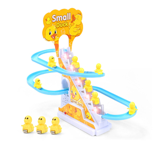 Pista de Carreras Eléctrica con Música y Luces, Patitos de Juguete, Pequeños Juguetes de Plástico con Batería, Material PS/PC - Product Image 1