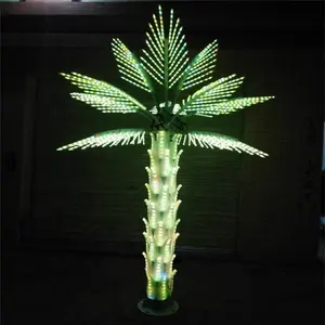 Toptan kaktüs led gece lambası mini noel ağacı bakır led dekoratif ışık yapay hindistan cevizi hurma ağacı led palmiye ağacı
