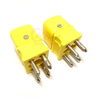 Sensor Termokopel Probe Suhu Tinggi Berinsulasi Mineral Tipe K Konektor 4 Pin Berpelindung Resolusi 0.2