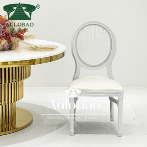 เก้าอี้ราชาทำจากโลหะใช้งานสำหรับงานแต่งงานสมัยใหม่สไตล์ฝรั่งเศสสำหรับกลางแจ้งและห้องนั่งเล่น - Product Image 2