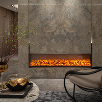 Nouvelle cheminée électronique décorative à effet de flamme intégré, style européen, pour maison et hall d'exposition, avec fonction TV