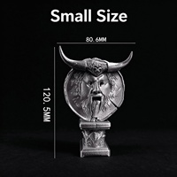 Statue de corne de taureau personnalisée imprimée en 3D, rotative et magnétique, avec un ensemble complet de clés en pierres précieuses, pour ornement de bureau de style nordique