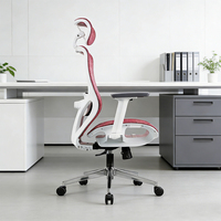 Chaise de bureau ergonomique moderne et contemporaine en maille, réglable, de haute qualité, avec accoudoirs 3D en PU et support lombaire en mousse à mémoire de forme