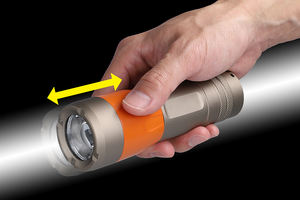 Professional 575Lumen <b>LED</b> <b>Flashlight</b> Focus Control AA Battery IP67 Waterproof Drop-Proof Adjustable Beam 200-300M Beam Distance - Product Image 4