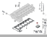 Kit de réparation de joint de culasse de moteur automobile de haute qualité OE 11127548921 compatible avec BMW N52