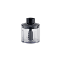 Mixeur plongeant électrique mini 4 en 1 501-1000W, ensemble de mixeur plongeant avec vitesse variable et faible bruit pour un usage domestique et hôtelier