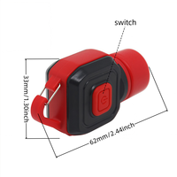 Lampe de poche portable USB rechargeable étanche en ABS avec LED COB à focalisation réglable pour la réparation automobile, le camping et l'utilisation domestique