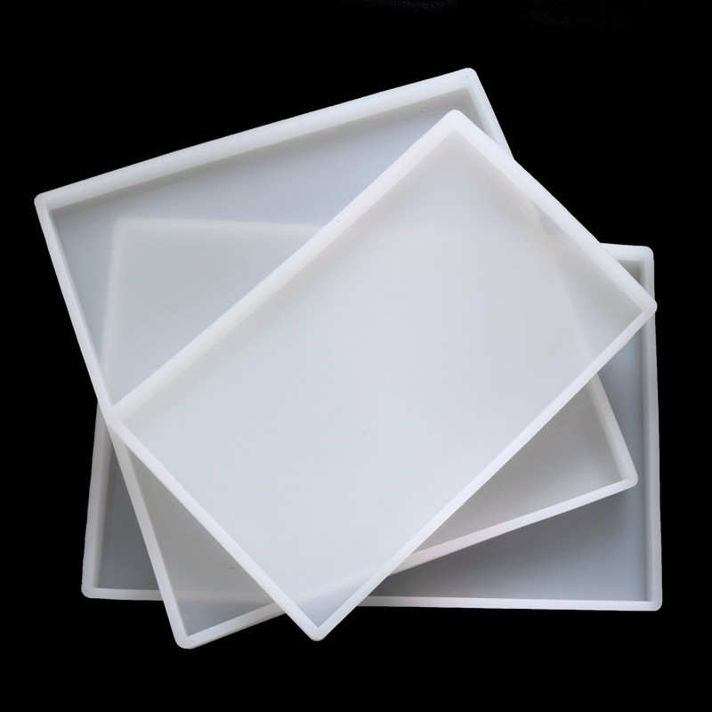 Molde de gota de cristal artesanal, tabla de presión de tamaño grande, rectangular, cuadrado, hecho a mano, de resina de silicona