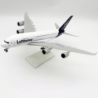 Modèle d'avion en résine réaliste à l'échelle 30 cm de l'avion Qatar A380 pour les souvenirs et cadeaux de Noël