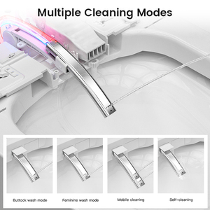Toilette intelligente de luxe haut de gamme pour le développement immobilier d'élite, télécommande, siphon en S, bouclier anti-éclaboussures en mousse, certifiée CUPC ETL, entièrement équipée - Product Image 2