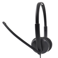 Casque d'écouteurs avec microphone et fonction anti-bruit, casque d'écoute avec prise USB/ DC de 3.5mm pour téléphone portable, PC, VOIP et centre d'appels