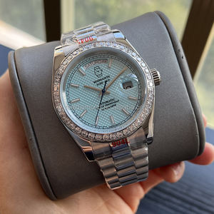 Reloj de Pulsera Mecánico de Acero Inoxidable Resistente al Agua para Hombre, de Lujo y Alta Calidad, con Bisel de Diamantes, 40 mm, Movimiento 3235 - Product Image 1