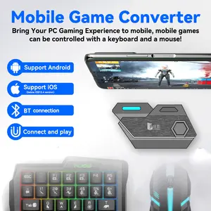 Mix SE mobil denetleyici 5 in 1 oyun klavye fare dönüştürücü PUBG mobil denetleyici cep telefonu oyun çevre birimleri