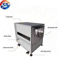 60-type schuurborstel cassave was- en schilmachine 1500W 280KG/H voor Fufu verwerking Ghana Nigeria Afrika markt