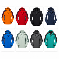 Veste polaire 3 en 1 avec logo personnalisé, imperméable, col amovible, fermeture éclair YKK