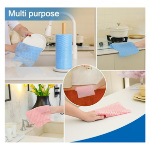 Rouleau de lingettes non tissées réutilisables multicolores, chiffon de <span class=keywords><strong>cuisine</strong></span> à absorption rapide, produits de nettoyage à séchage rapide, rouleau de nettoyage ménager - Product Image 2