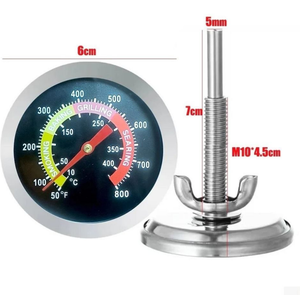 Termômetro de Grelha LBT-6G com Grande Mostrador, Medidor de Temperatura Bimetal para Grelha Kamado, Defumador, BBQ, Suporte Personalizado OEM ODM - Product Image 5