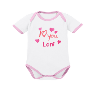 Body per neonati con il nome "I Love You" (Ragazza) - Product Image 1