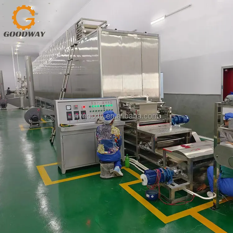 Ligne de production de vermicelles à l'amidon entièrement automatique Machine de fabrication de vermicelles frais/Machine de fabrication de nouilles à l'amidon frais