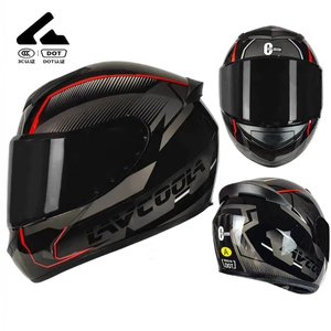 Casque de <span class=keywords><strong>moto</strong></span> intégral de course en ABS à vente chaude en gros 2025 avec visière double taille XL certifié DOT - Product Image 6