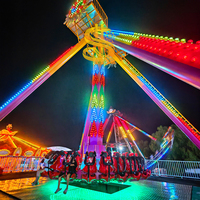Extrême 180 °   Manège à Pendule Oscillant pour Parc d'Attractions, Attraction à Haute Intensité avec Double Système de Sangles d'Épaule