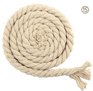 8mm Cotton <strong>Rope</strong> <strong>Thick</strong> 3-strands Twisted Colored Cotton Cord - Product Image 6